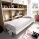 Dormitorio cama abatible con altillo y armario de 2 puertas Ref YH401