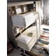 Dormitorio con litera abatible, armario y estantería Ref YH417