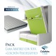 Pack Cama Abatible Vertical con estante, Sofá y Colchón Viscoelastico Ref N29000