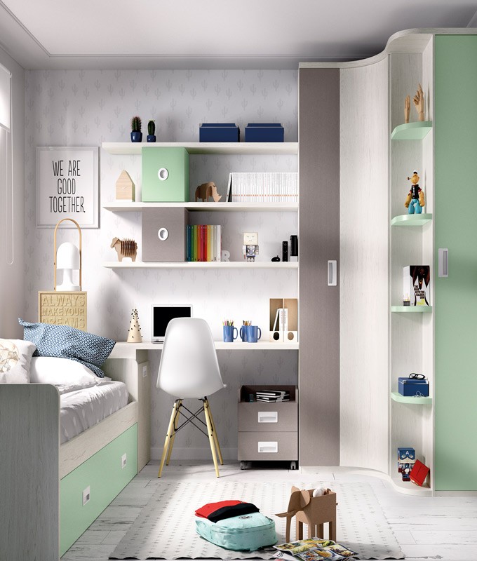 Cama abatible con armario superior • Dormitorios Juveniles • My Room