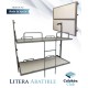 Litera Abatible horizontal con estructura metálica disponible en diferentes colores Ref F10000