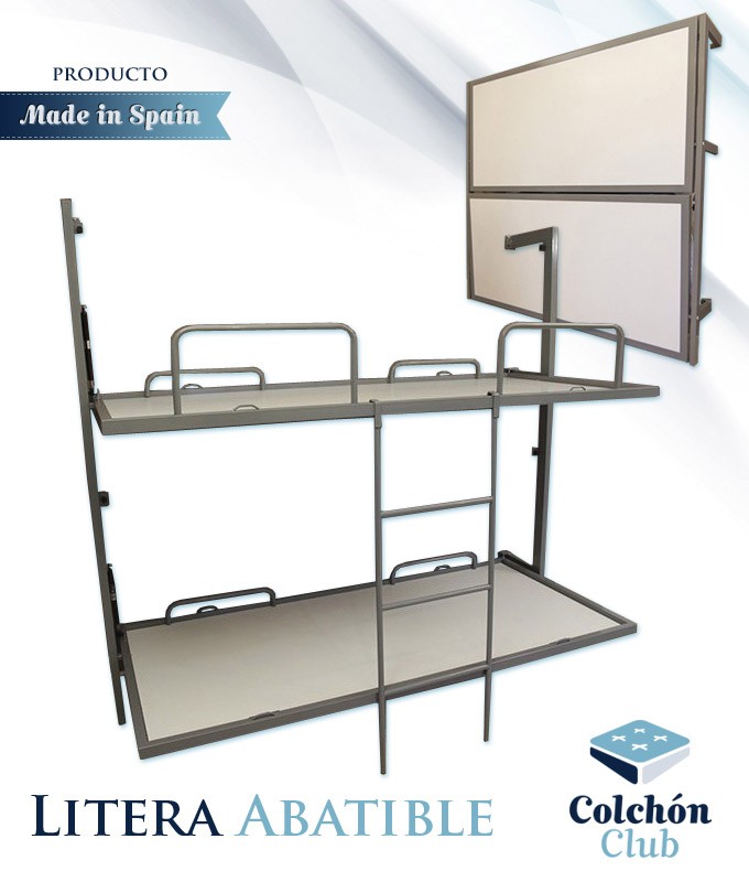 Litera Abatible horizontal con estructura metálica disponible en diferentes colores Ref F10000