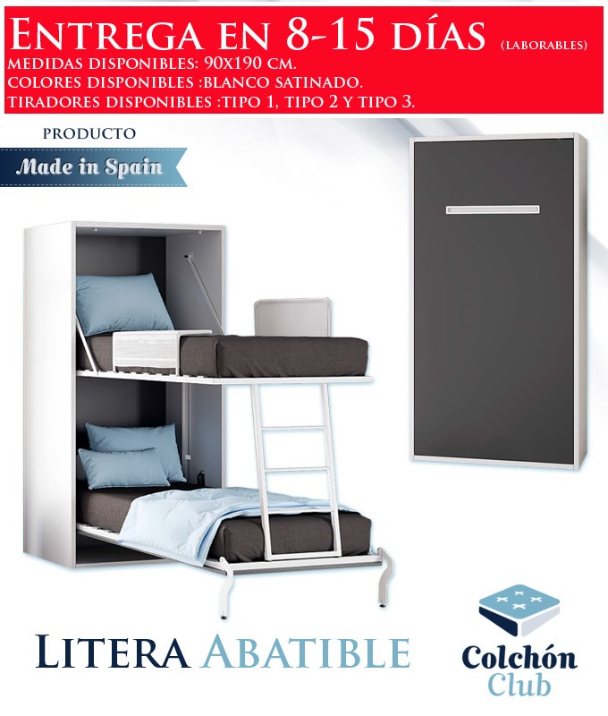 Litera Abatible Vertical individual disponible en gran variedad de colores Ref N10000