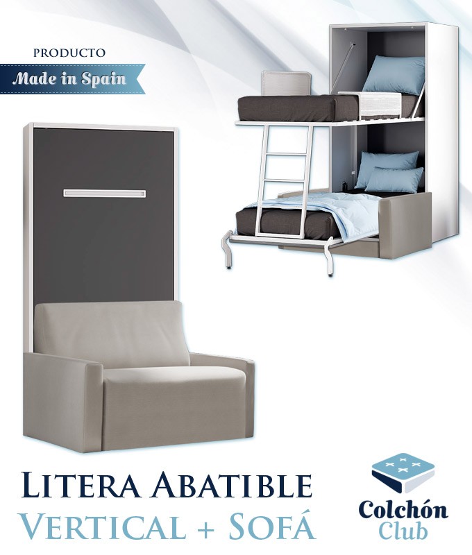 Litera Abatible Vertical de 90 con Sofá Ref N37000