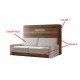 Cama Abatible Horizontal con Sofá disponible en diferentes medidas y colores Ref N34000