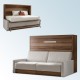 Cama Abatible Horizontal con Sofá disponible en diferentes medidas y colores Ref N34000