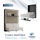 Cama Abatible Vertical con estante y Sofá disponible en diferentes medidas y colores Ref N44000