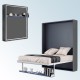 Cama Abatible Vertical con estante sincronizado disponible en diferentes medidas y colores Ref N46000