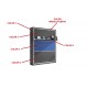 Pack Cama Abatible Vertical con estante sincronizado y colchón viscoelástico Ref N49000