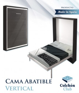 Cama Abatible Verticalmente disponible en diferentes medidas y colores Ref N51000