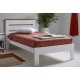 Dormitorio Juvenil fabricado en madera de pino con cama individual, mesita y cómoda Ref TA06