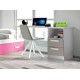 Dormitorio Juvenil con cama nido, armario y escritorio con cajonera Ref EB01