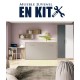 Dormitorio Juvenil con cama abatible, armario y escritorio Ref ET18