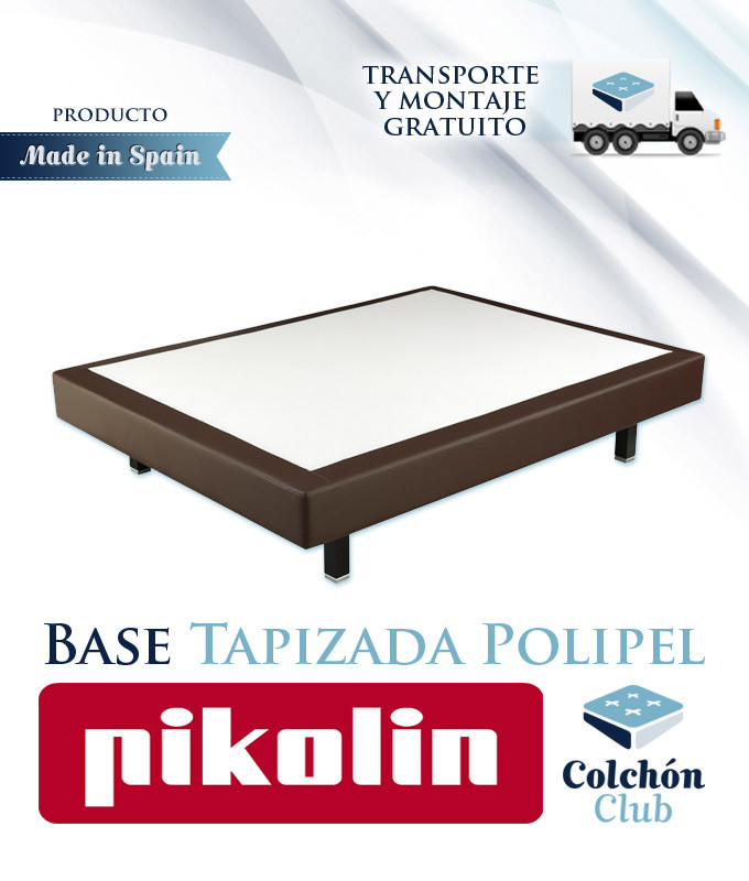 Base Tapizada Pikolin modelo Canapé Premium con acabado Polipiel Ref P37000