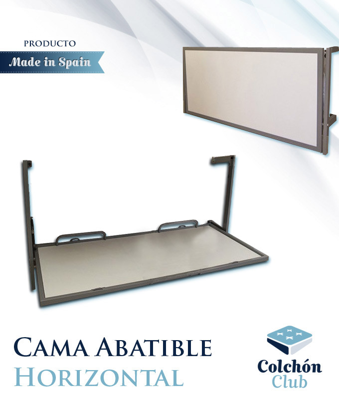 Cama Abatible Horizontal con estructura metálica disponible en diferentes colores Ref F14000