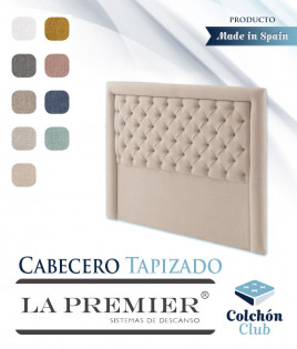 Cabecero tapizado La Premier con acolchado capitoné Ref LP01