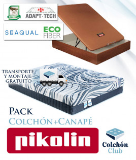 Pack Pikolin, colchón modelo Ecopik y Canapé de madera Pikolin Ref P268000