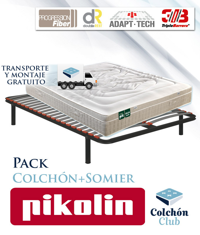 Pack Pikolin, colchón modelo Activepik y somier multiláminas Ref P269000