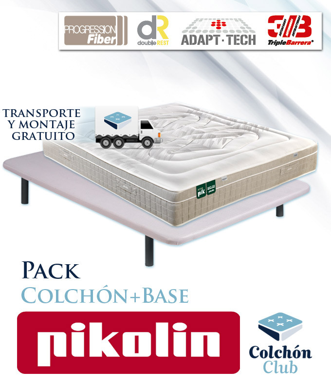 Pack Pikolin, colchón modelo Activepik y Base tapizada Ref P270000