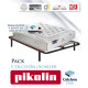 Pack Pikolin, colchón Gama Alta modelo Dualpik de muelles ensacados y somier multiláminas Ref P272000