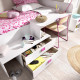 Dormitorio Juvenil con cama compacta con cajones y escritorio Ref YK03
