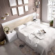 Dormitorio Matrimonial formado Cabecero, 2 mesitas y cómoda Ref YK37