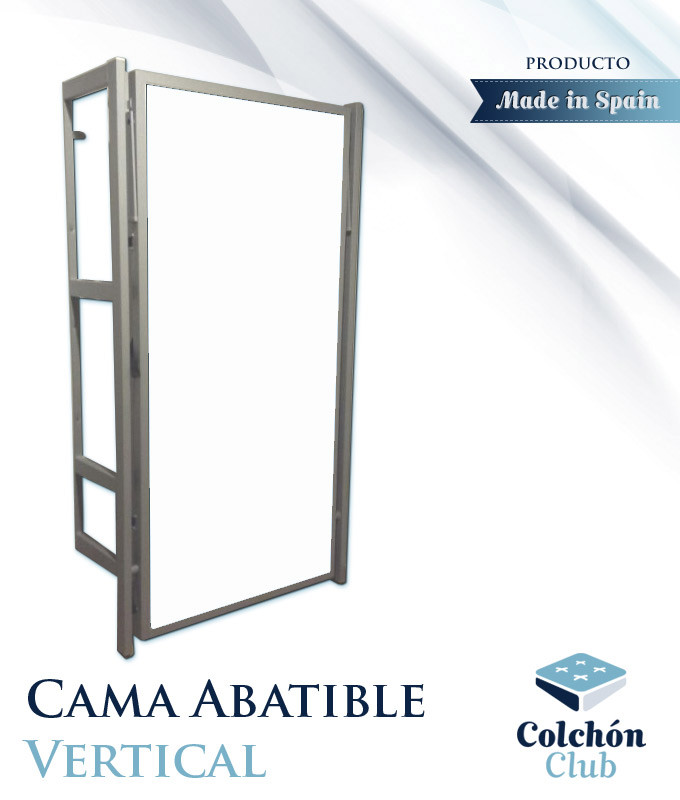 Cama Abatible vertical con estructura metálica Ref CM10000