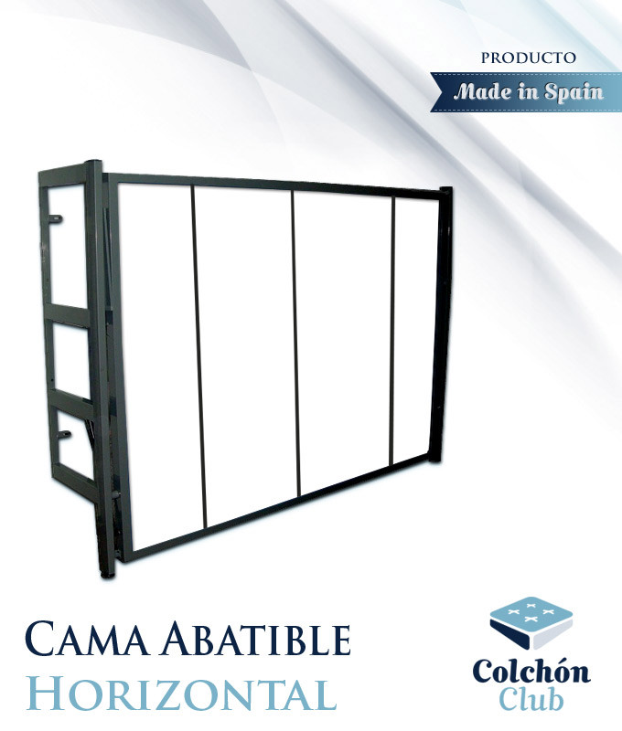 Cama Abatible horizontal con estructura metálica