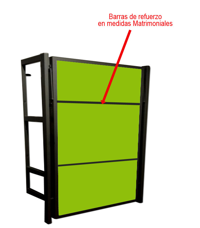 Cama Abatible vertical con estructura metálica