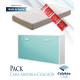 Pack Cama Abatible Horizontal y Colchón con almohada Ref E11000
