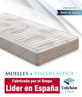 Colchón 135x190 De Muelles Ensacados - Espuma Viscoelástico - Viscogel -  Altura 26 Cm con Ofertas en Carrefour