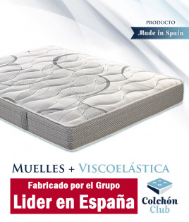 Colchón de muelles Ensacados con viscoelástica fabricado por el Grupo Pikolin Ref P62000