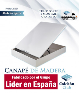 Canapé de Madera Fabricado por el Grupo Lider en España con Tapa Tapizada 3D Ref P183100