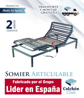 Somier Articulable Eléctrico fabricado por el Grupo Lider en España modelo Basic Ref P93100