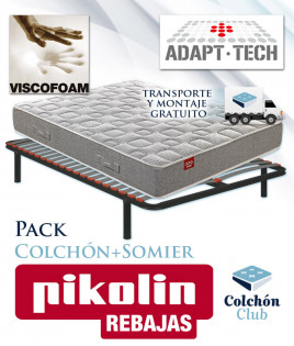 Pack Pikolin, Colchón Modelo America y Somier Multiláminas SG16 Ref P328000