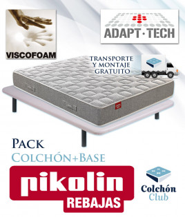 Pack Pikolin, Colchón Modelo America y Base Tapizada Ref P329000