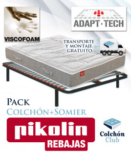 Pack Pikolin, Colchón Modelo Africa y Somier Multiláminas SG16 Ref P333000