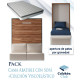 Pack Cama Abatible Vertical con Sofá y Colchón Viscoelastico Ref N71000