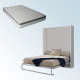 Pack Cama Abatible Vertical con Apertura Eléctrica y Colchón Viscoelastico Ref N74000