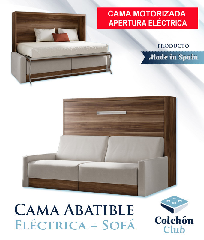 Cama Abatible Horizontal con Sofá y Apertura Eléctrica Ref N75000