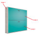 Pack Litera Abatible Horizontal y Colchones Ref Z17000