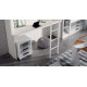 Dormitorio cama abatible superior, escritorio inferior, estantería y armario Ref Z47