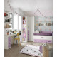 Dormitorio Juvenil con cama compacta, armario rincón y escritorio Ref Z02