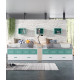Dormitorio Juvenil con 2 camas nido arcón y modulos estantes Ref Z03