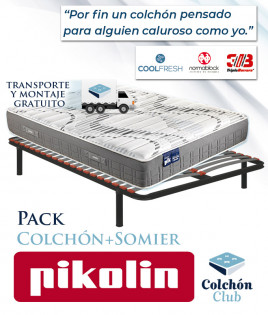 Pack Pikolin, colchón modelo Freshpik y somier multiláminas Ref P263000