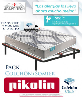 Pack Pikolin, Colchón Modelo Sanitypik y somier multiláminas Ref P260000