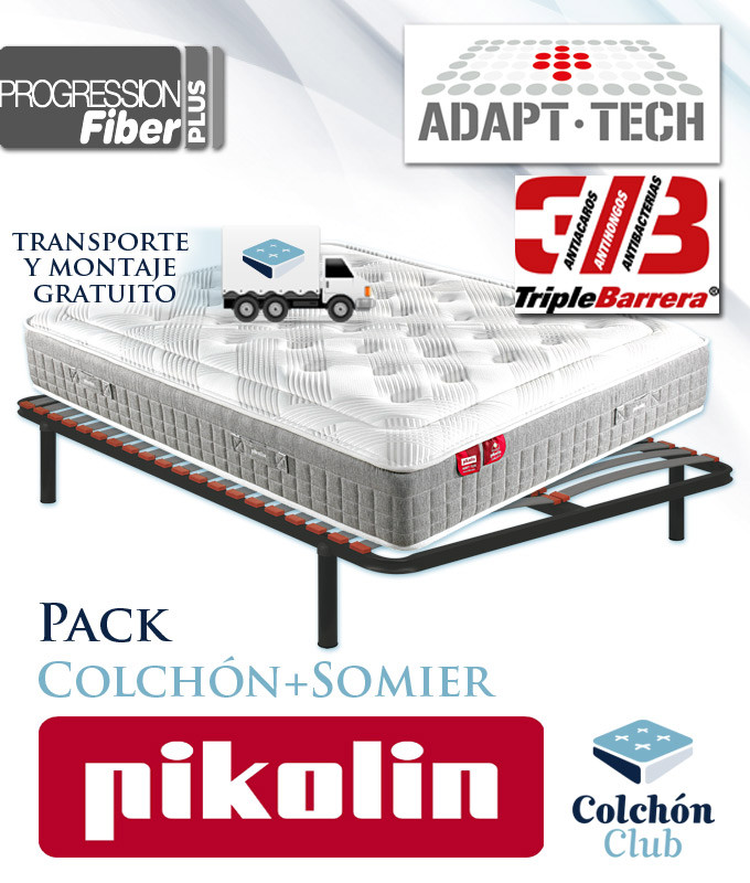 Pack Pikolin, Colchón Pikolin modelo Sleep con muelles ensacados y somier multiláminas Ref P437000