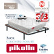 Pack Pikolin, Colchón Pikolin modelo Dream con muelles y somier multiláminas SG16 Ref P433000