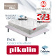 Pack Pikolin, Colchón Pikolin modelo Dream con muelles y Base tapizada Ref P434000
