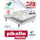 Pack Pikolin, Colchón de Muelles Modelo Arce y Base tapizada Ref P359000